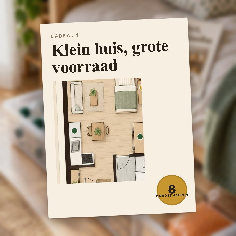 Klein huis, grote voorraad